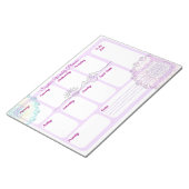 Boho Mandala Weekplanner Bureaubedekking voor Spir Notitieblok (Schuin)