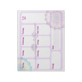 Boho Mandala Weekplanner Bureaublad Onderlegger Notitieblok (Linkerzijde)