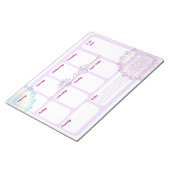 Boho Mandala Weekplanner Bureaublad Onderlegger Notitieblok (Schuin)