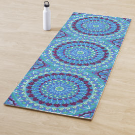 Boho Mandala Yoga Middennacht Dromen Blauw Oefenin Yogamat