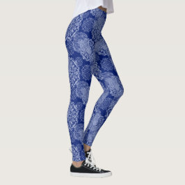 Boho Mandalas Blue Leggings