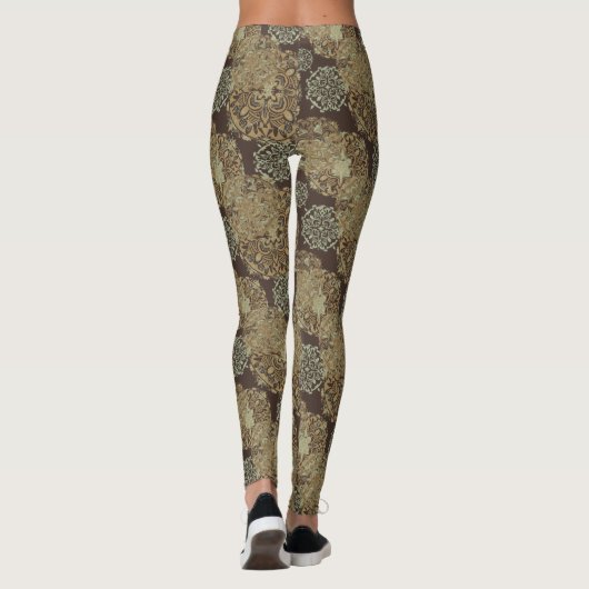 Boho Mandalas Earth Tones Leggings (Achterkant)