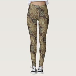 Boho Mandalas Earth Tones Leggings
