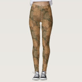 Boho Mandalas Earth Tones Leggings (Voorkant)