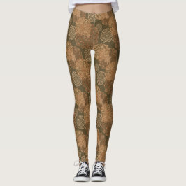 Boho Mandalas Earth Tones Leggings