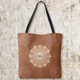 Boho Mandalas - Earthtones Canvas tas