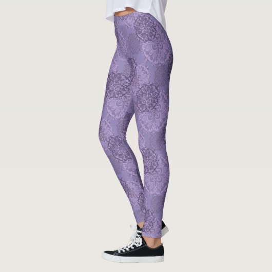 Boho Mandalas Paarse Leggings (Links)