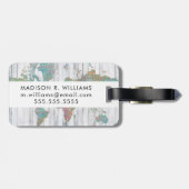 Boho Map II Bagagelabel (Achterkant horizontaal)