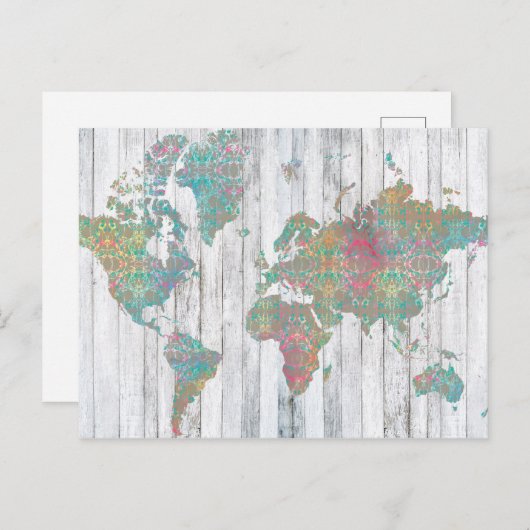 Boho Map II Briefkaart (Voorkant / Achterkant)