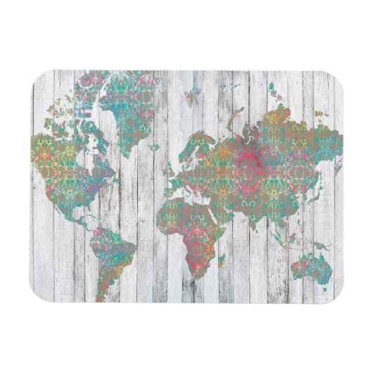 Boho Map II Magneet (Horizontaal)