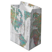 Boho Map II Medium Cadeauzakje (Achterkant Gekanteld)