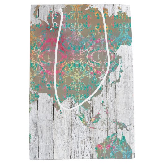 Boho Map II Medium Cadeauzakje (Voorkant)