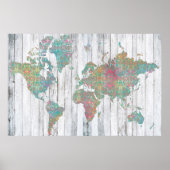 Boho Map II Poster (Voorkant)