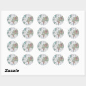 Boho Map II Ronde Sticker (Vel)