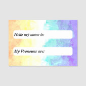  Boho Marbled Genderfaun Pride Flag Naamplaatje (Voorkant)