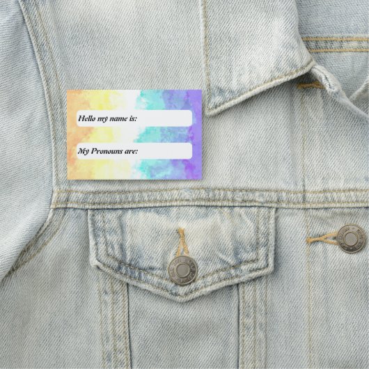  Boho Marbled Genderfaun Pride Flag Naamplaatje (In situ)