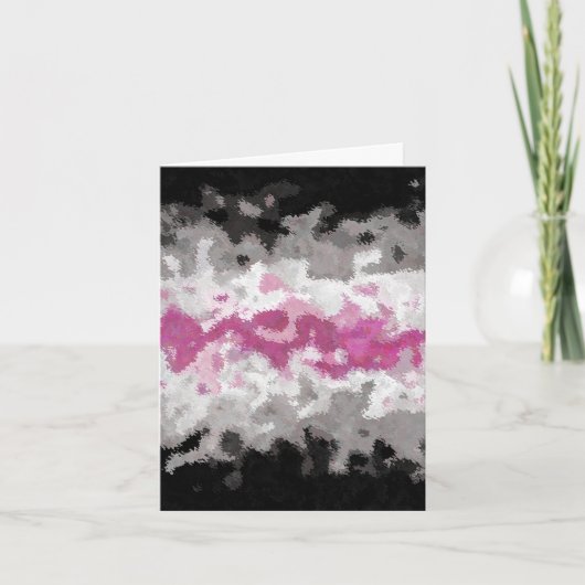 Boho Marmer Abstract Librafeminin Pride Vlag Bedankkaart (Voorkant)