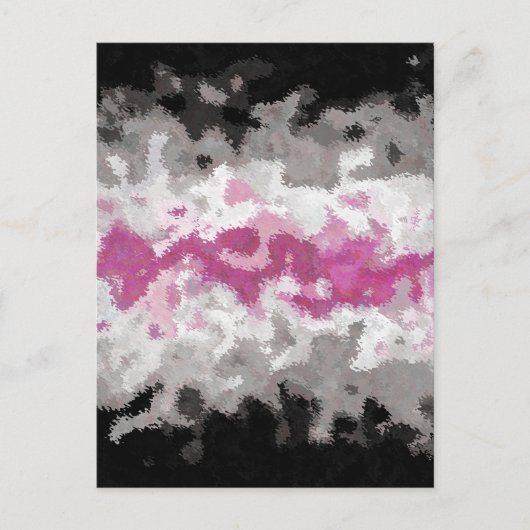 Boho Marmer Abstract Librafeminin Pride Vlag Briefkaart (Voorkant)