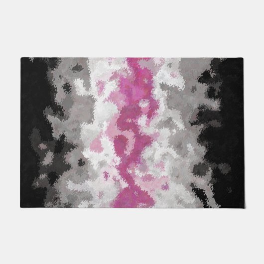 Boho Marmer Abstract Librafeminin Pride Vlag Deurmat (Voorkant)