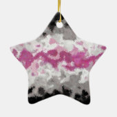 Boho Marmer Abstract Librafeminin Pride Vlag Keramisch Ornament (Achterkant)