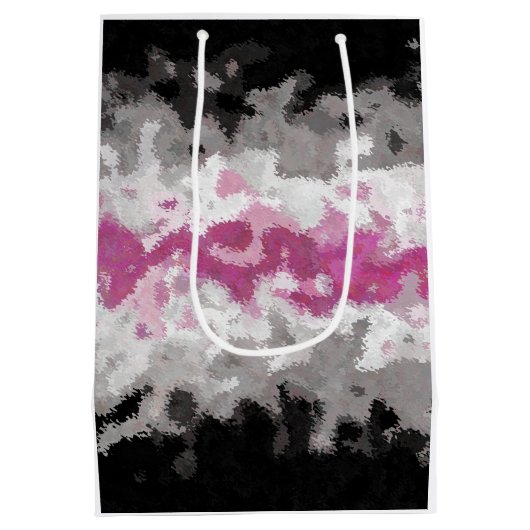 Boho Marmer Abstract Librafeminin Pride Vlag Medium Cadeauzakje (Achterkant)