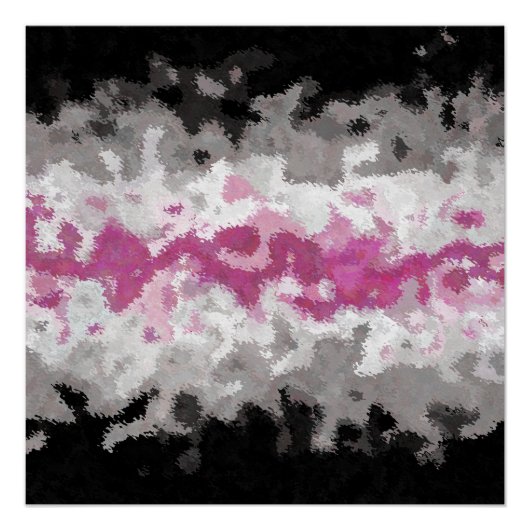 Boho Marmer Abstract Librafeminin Pride Vlag Perfect Poster (Voorkant)