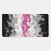 Boho Marmer Abstract Librafeminin Pride Vlag Spandoek (Horizontaal)