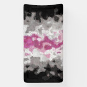 Boho Marmer Abstract Librafeminin Pride Vlag Spandoek (Verticaal)