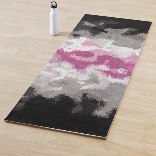 Boho Marmer Abstract Librafeminin Pride Vlag Yogamat (In situ)