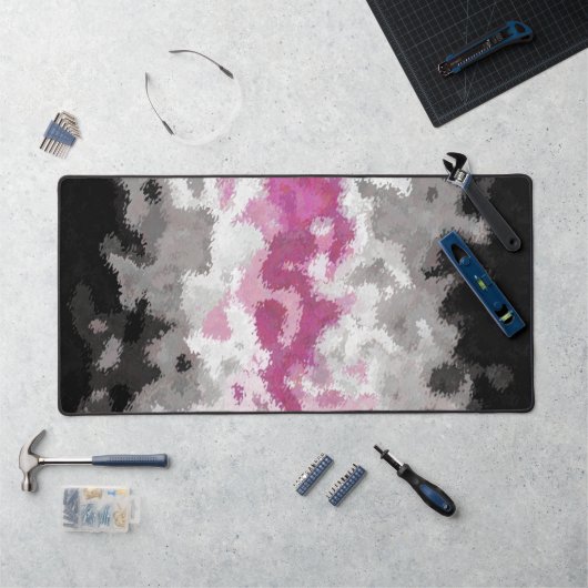 Boho Marmer Abstract Librafeminine Pride Vlag Bureaumat (Werkstation)