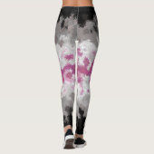 Boho Marmer Abstract Librafeminine Pride Vlag Leggings (Achterkant)