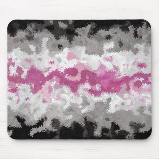 Boho Marmer Abstract Librafeminine Pride Vlag Muismat (Voorkant)