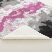 Boho Marmer Abstract Librafeminine Pride Vlag Sherpa Deken (3/4)