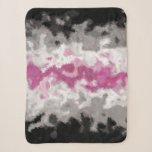 Boho Marmer Abstract Librafeminine Pride Vlag Sherpa Deken (Voorkant)