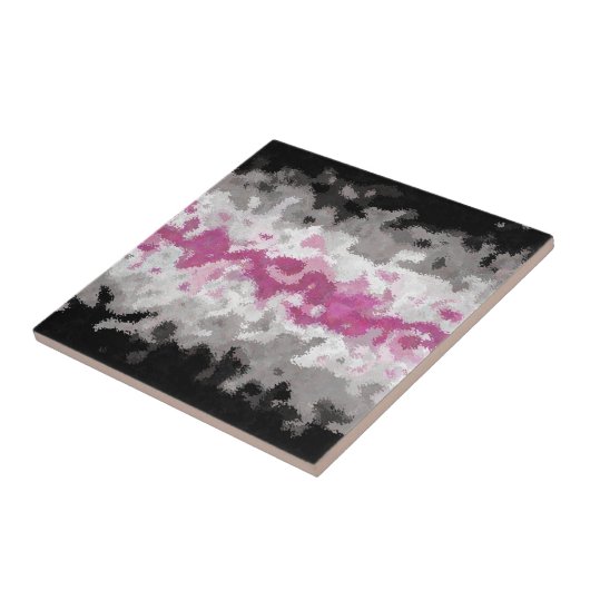 Boho Marmer Abstract Librafeminine Pride Vlag Tegeltje (Zijkant)