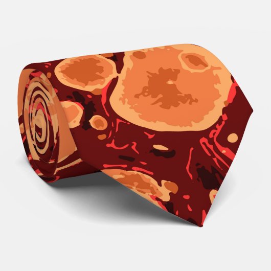 Boho marmer patroon, azian boho stijl stropdas (Opgerold)