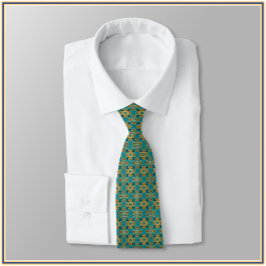 Boho Marokkaanse Tegel Geïnspireerd Stropdas