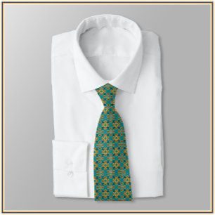 Boho Marokkaanse Tegel Geïnspireerd Stropdas