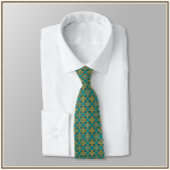 Boho Marokkaanse Tegel Geïnspireerd Stropdas