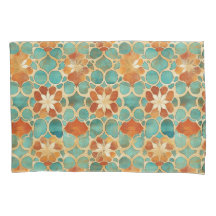 Boho Marokkaanse Turquoise en Terracotta Bloemen