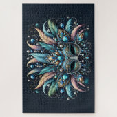 Boho Masquerade Feather Jewel Mask Legpuzzel (Verticaal)