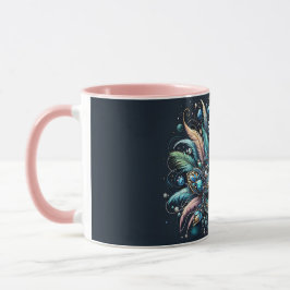 Boho Masquerade Feather Jewel Mask Mok