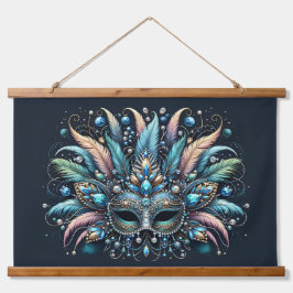 Boho Masquerade Veer Edel Masker Hangend Wandkleed