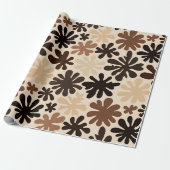 Boho Matisse Bloem Patroon Cadeaupapier (Uitgerold)