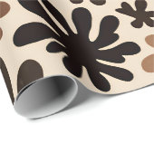 Boho Matisse Bloem Patroon Cadeaupapier (Rol Hoek)