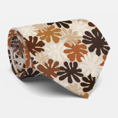 Boho Matisse Bloem Patroon Stropdas (Opgerold)