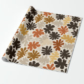 Boho Matisse Bloempatroon  Cadeaupapier (Uitgerold)