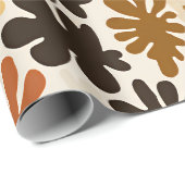 Boho Matisse Bloempatroon  Cadeaupapier (Rol Hoek)