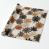 Boho Matisse Bloempatroon Cadeaupapier (Uitgerold)
