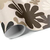 Boho Matisse Bloempatroon Cadeaupapier (Rol Hoek)